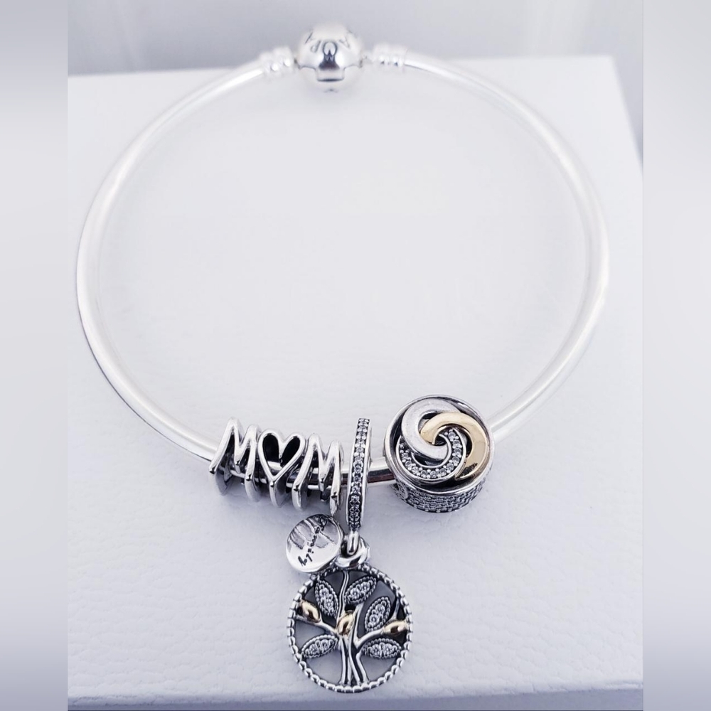 ♥️ 4pc Authentic Pandora MOTHERS BRACELET GIFT 🎁 SET